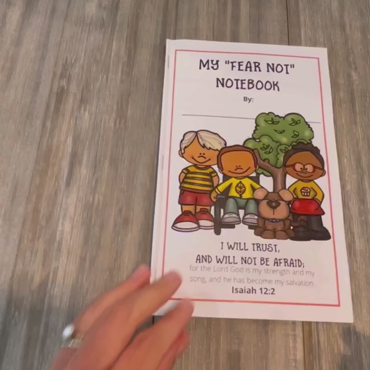 Fear Not Bible Reading Journal Pages for Elementary Kids