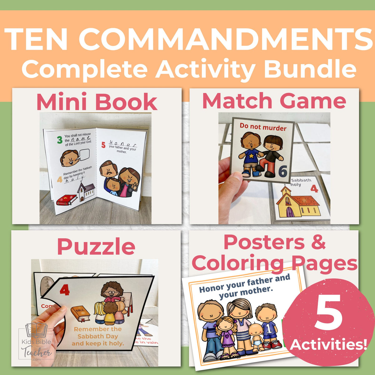 Ten Commandments Printable Bundle