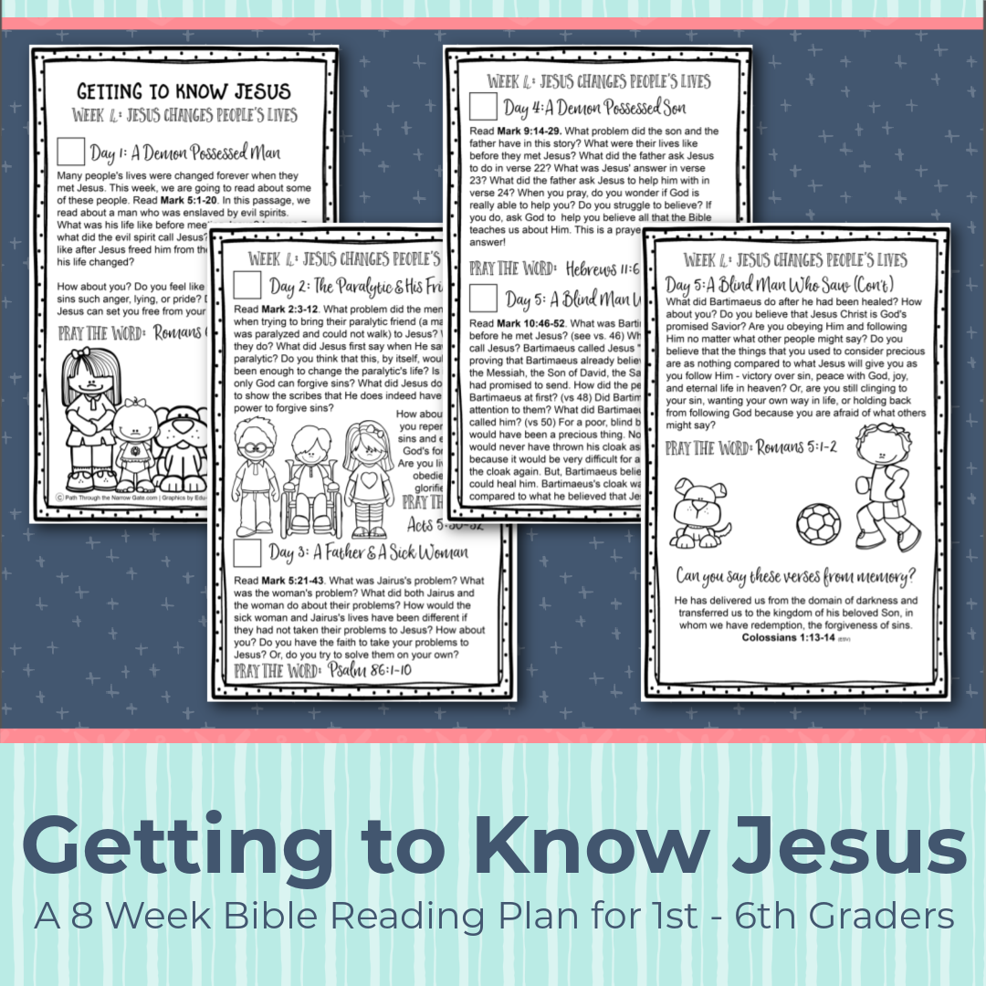 Getting To Know Jesus Bible Reading Pack
