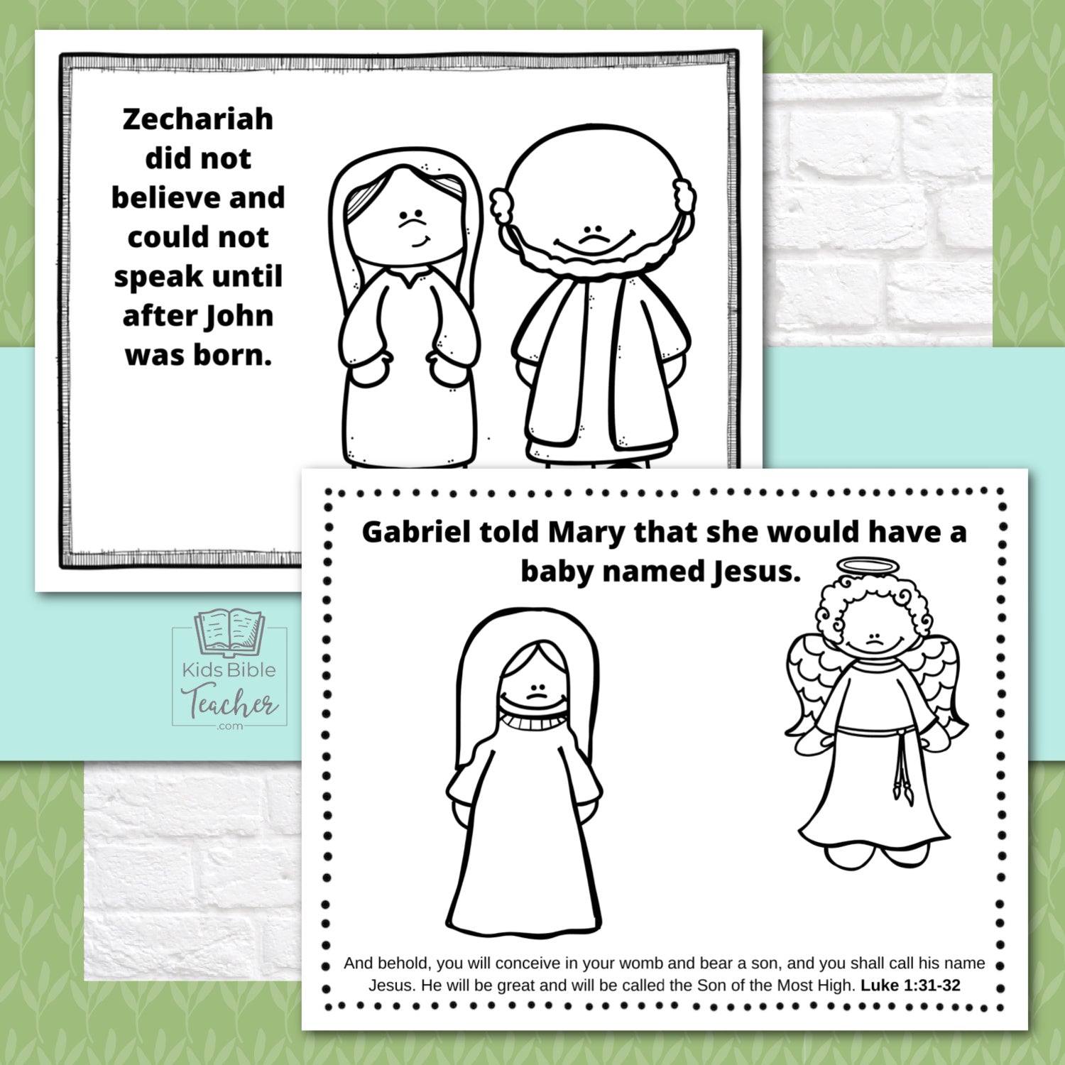Jesus' Birth Christmas Coloring Pages : 15 Page Bible Nativity Story