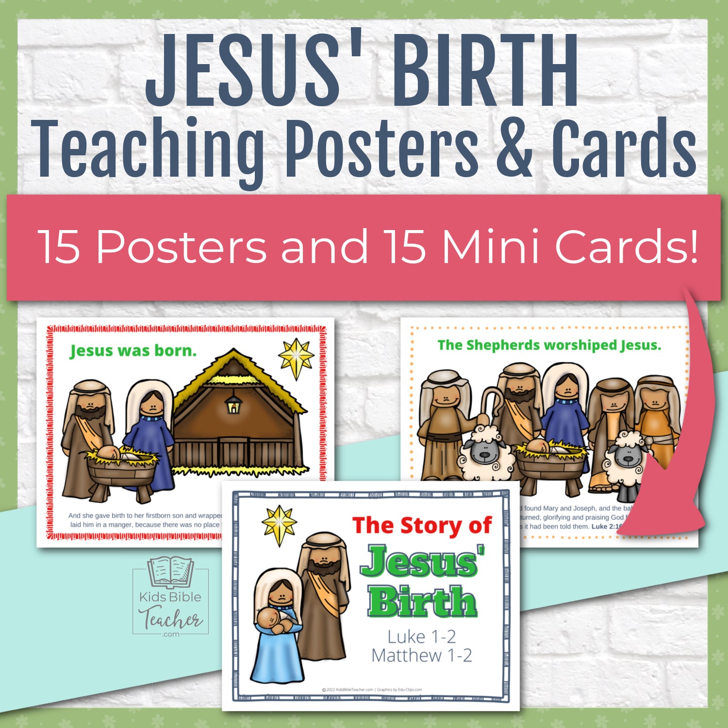 Jesus Birth Complete Nativity Bible Lesson Pack for the Advent Christmas Season