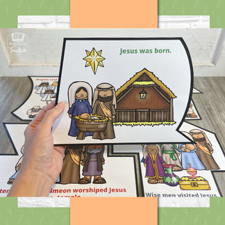 Jesus' Birth Huge Floor Puzzle and Mini Puzzle for Christmas with Nati ...