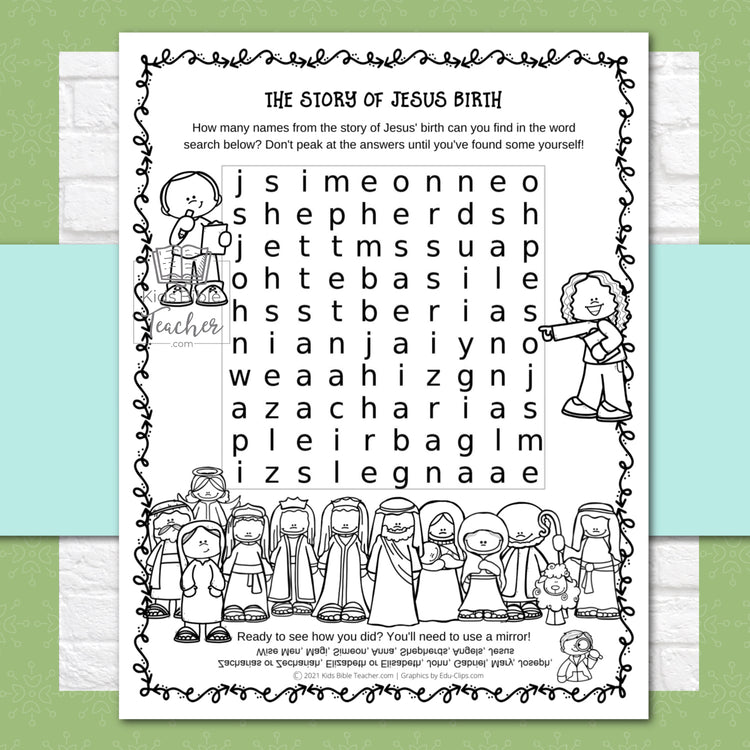 Jesus #39 Birth Kids Bible Teacher