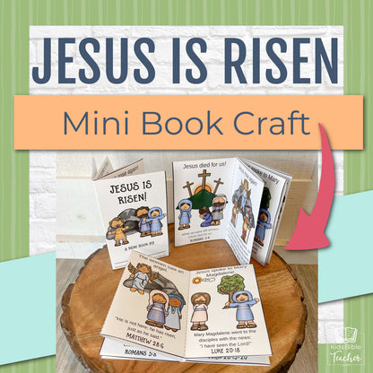 &quot;Jesus Is Risen&quot; Mini Book Easter Bible Craft for Kids