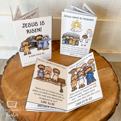 &quot;Jesus Is Risen&quot; Mini Book Easter Bible Craft for Kids