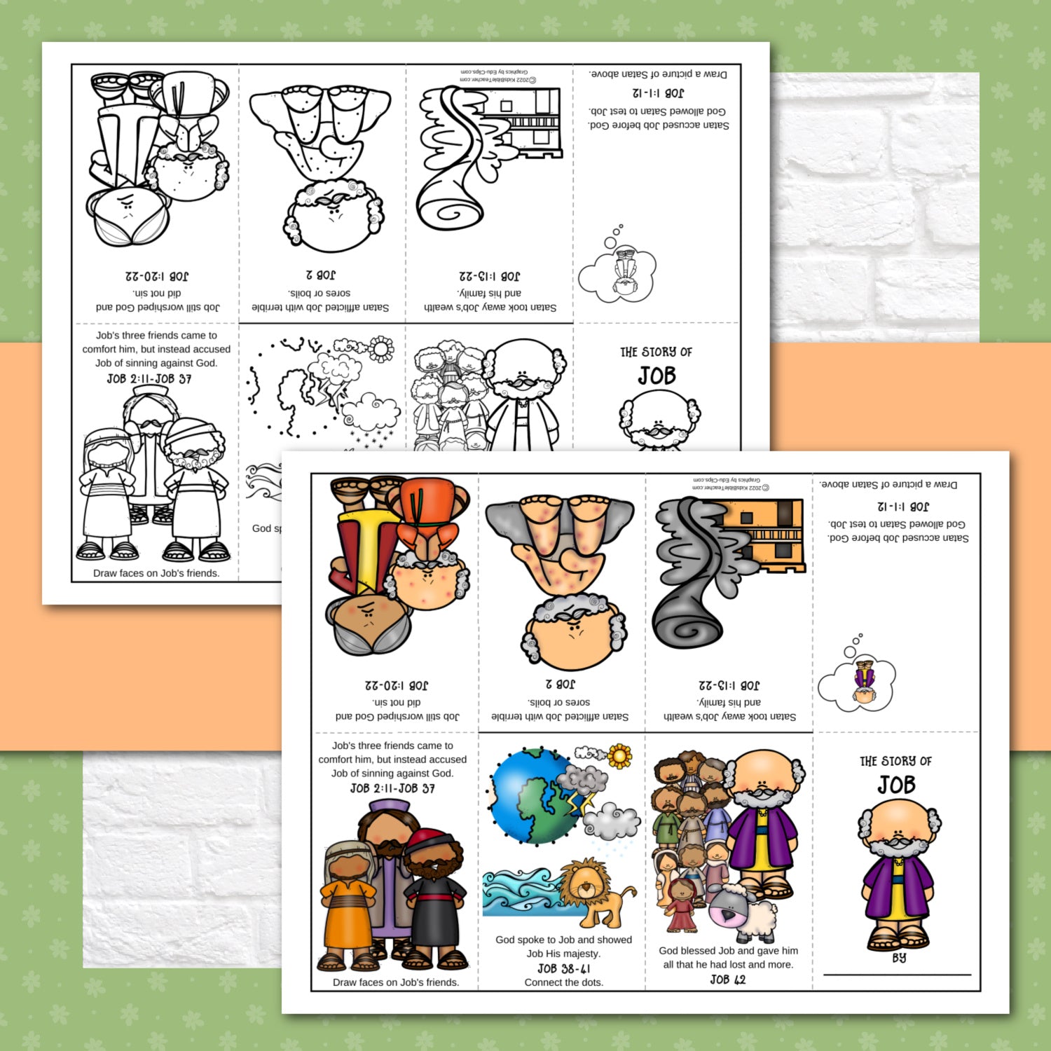 Stoby Craft Job Bible Story Craft for Kids Minibook – Kids Bible Teacher