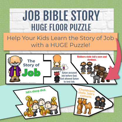 Job Bible Story Complete Lesson Pack for Kindergarten through 6th Grades