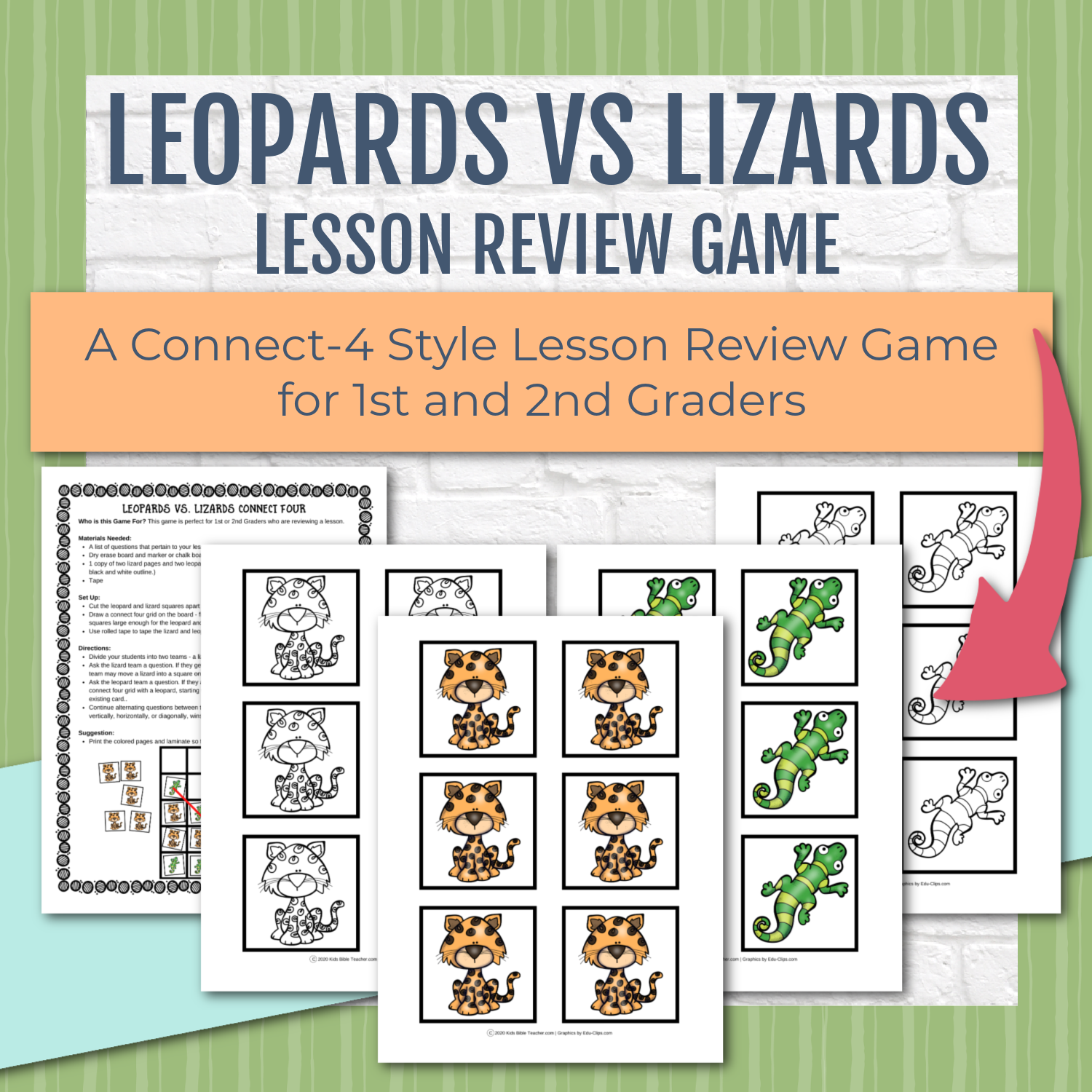 Lesson Review Game Leopards Vs. Lizards Game for Studying Any Content