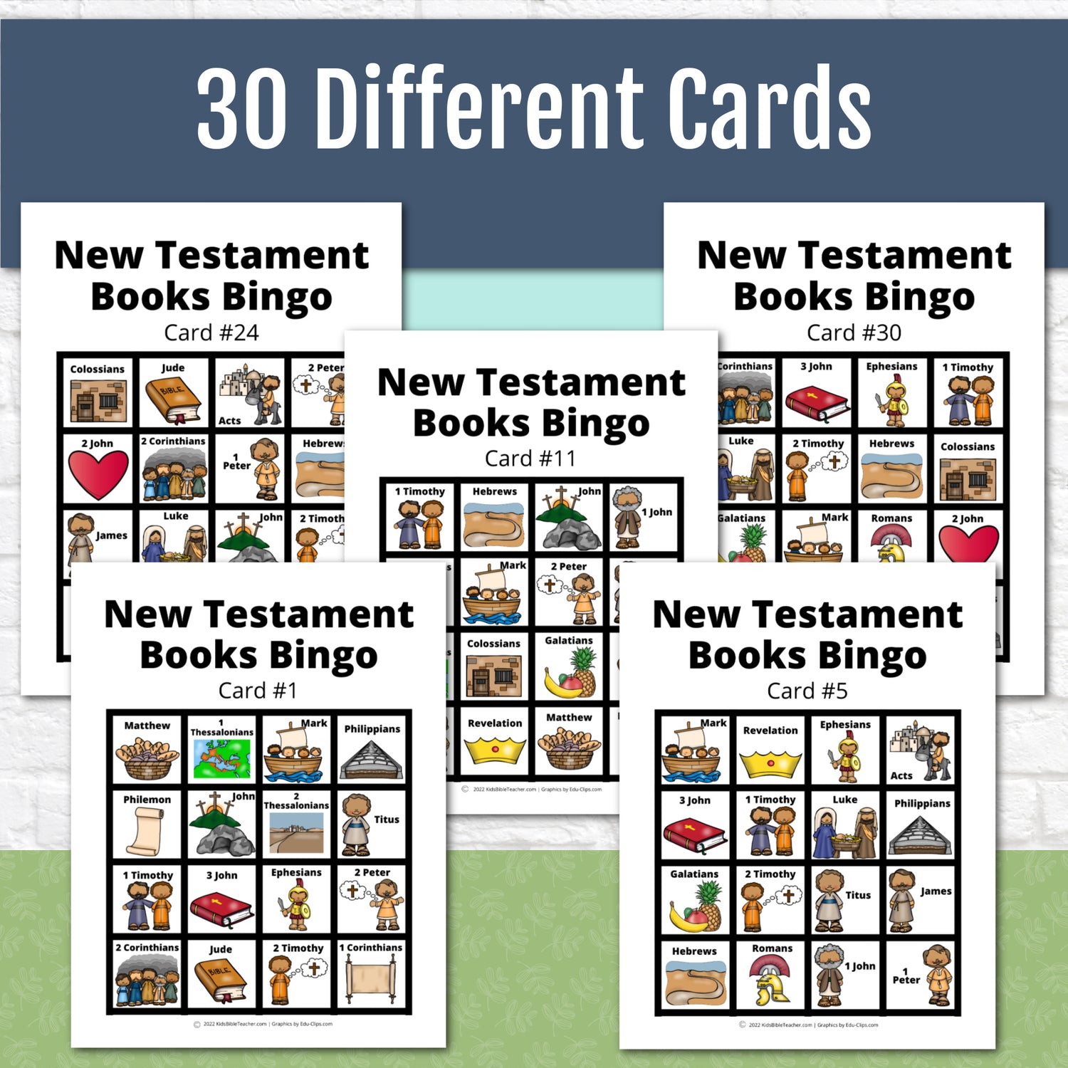 Bible Bingo - New Testament Bible Games for Youth