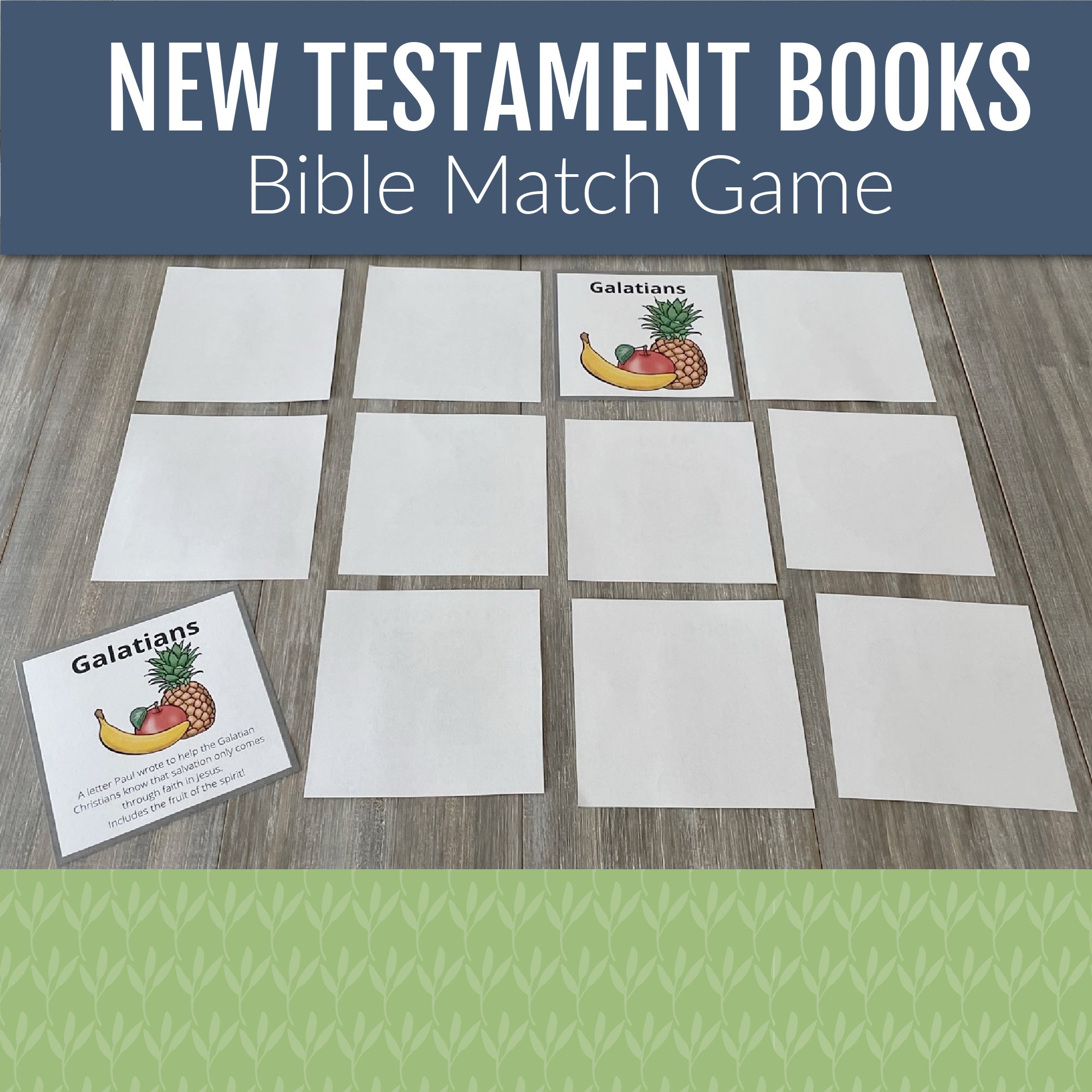 Bible Match Game - Bible Memory Game for New Testament Books of the Bi ...