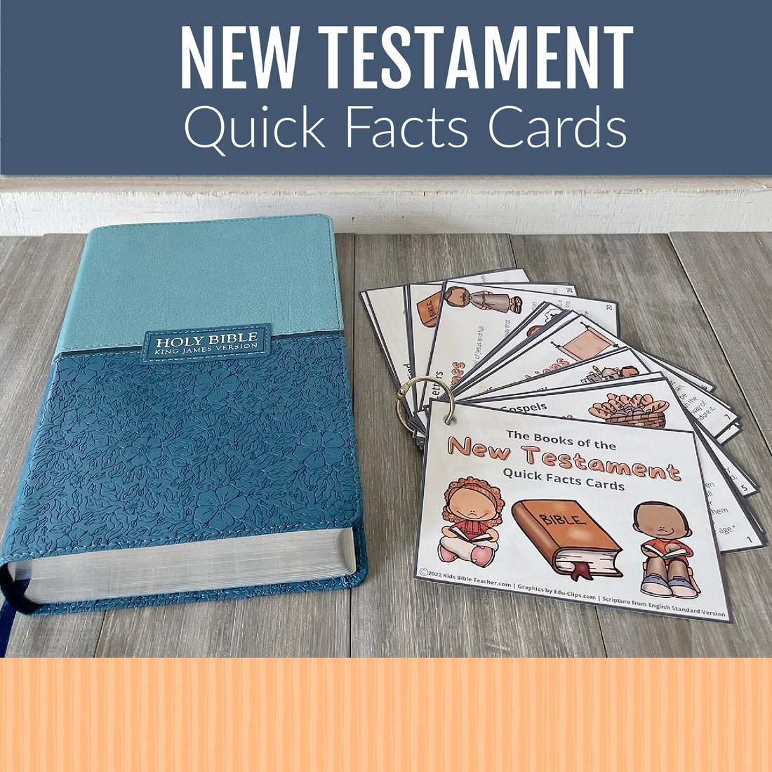 New Testament Books of the Bible Quick Facts Cards, Instant DIGITAL DOWNLOAD