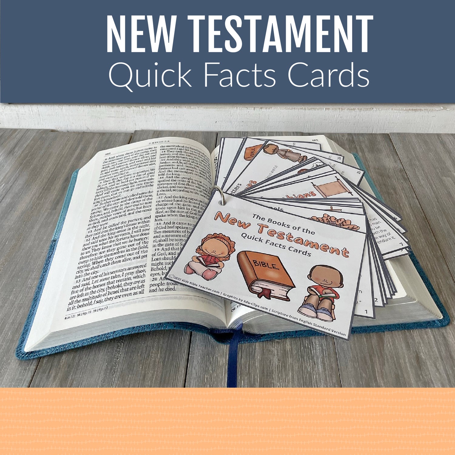 New Testament Books of the Bible Quick Facts Cards, Instant DIGITAL DOWNLOAD