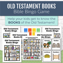 Bible Bingo - Old Testament BOOKS Bible Games for Kids – Kids Bible Teacher