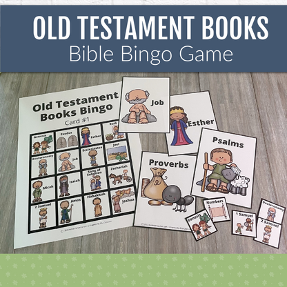 Bible Bingo - Old Testament BOOKS Bible Games for Kids