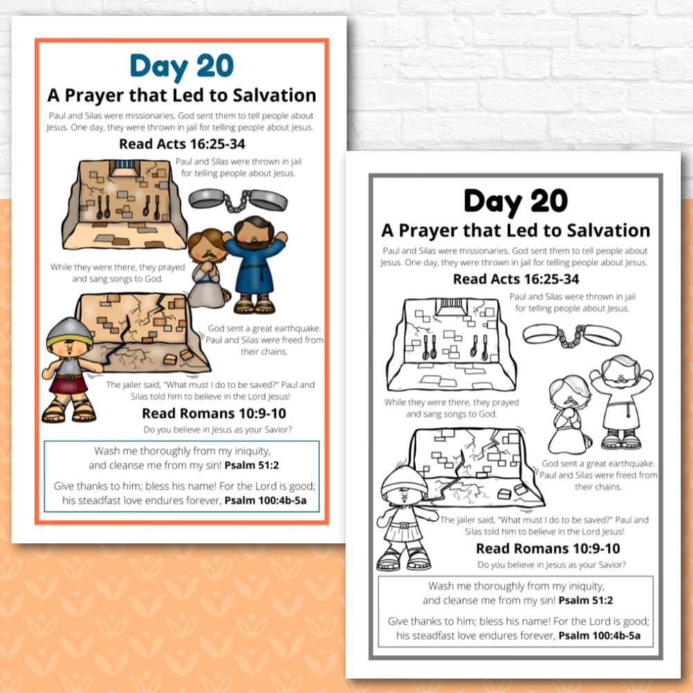 Prayer Journal Pages for Preschoolers and Early Readers