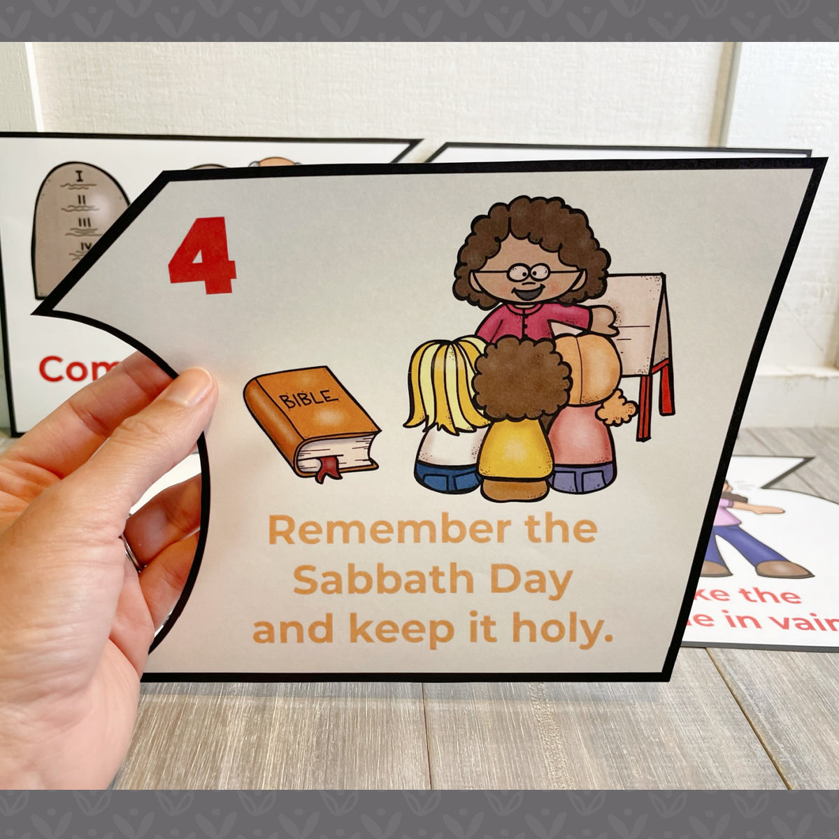 Commandments Puzzle Huge Ten Commandments Puzzle - Ten Commandments Activity for Kids ...