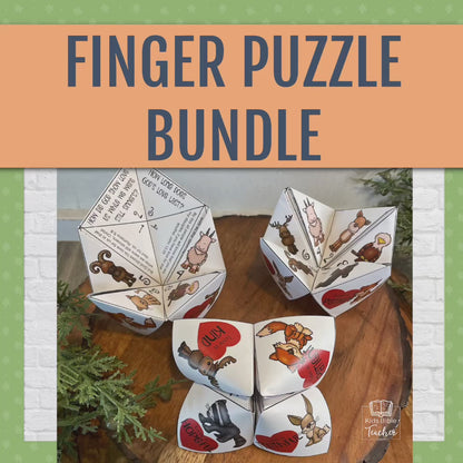 Finger Puzzle Bundle | ALL 5 Finger Puzzles - Valentine&